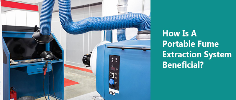 How is a portable fume extraction system beneficial?