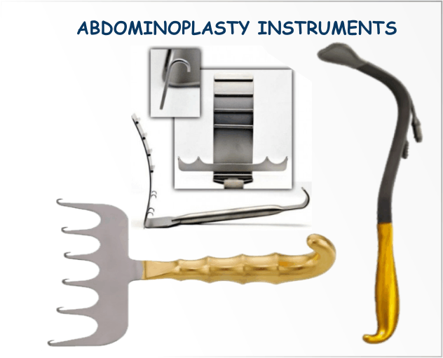 ABDOMINOPLASTY SURGERY INSTRUMENTS.