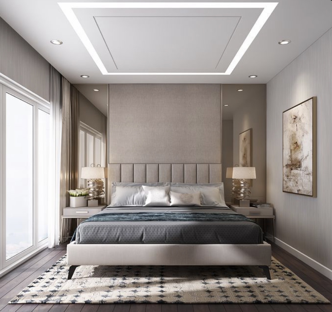 False ceiling & complete bedroom interior False ceiling & complete bedroom interior