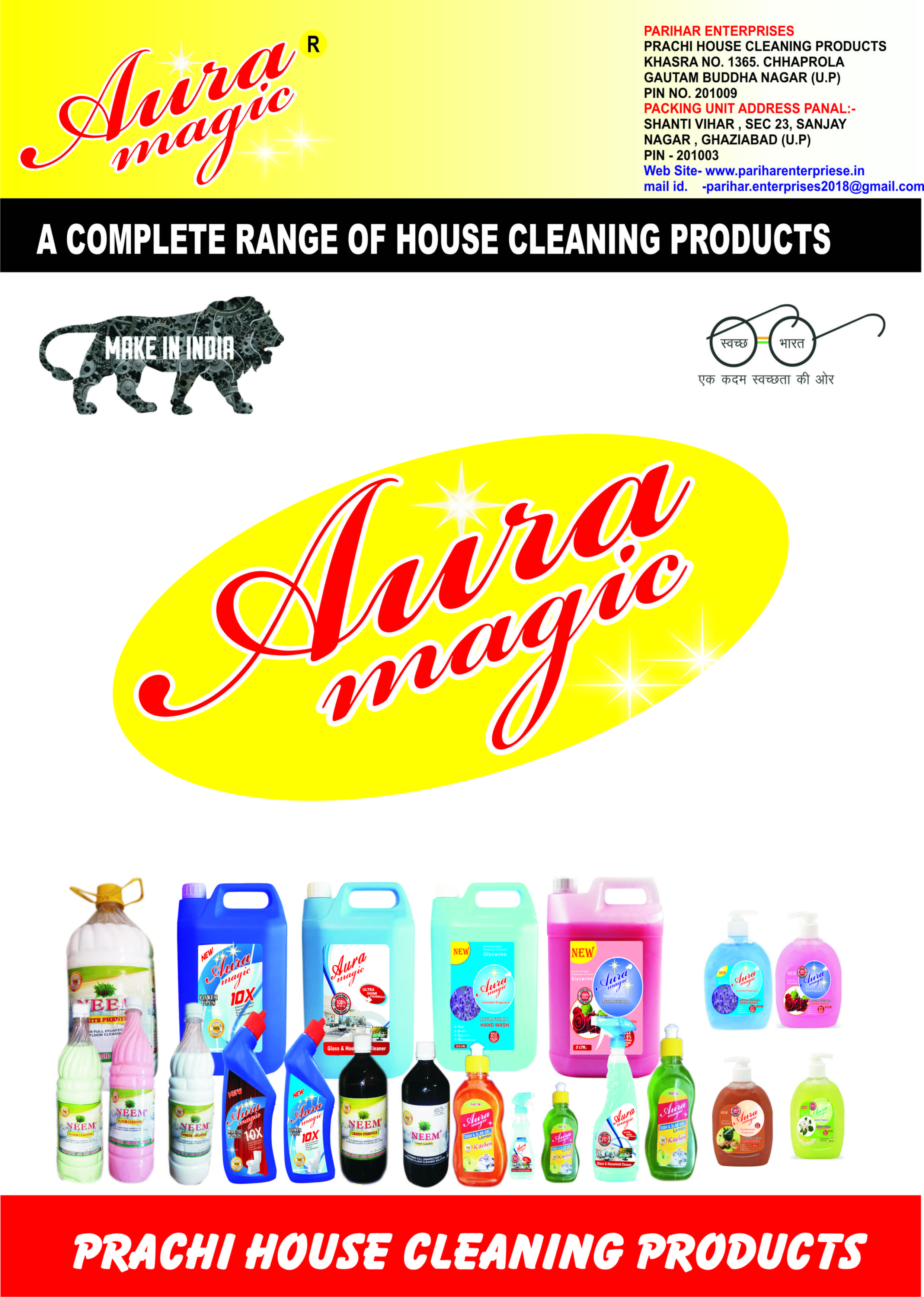 AURA MAGIC HOUSE CLEANING PRODUCTS AURA MAGIC HOUSE CLEANING PRODUCTS