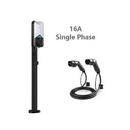 Type 2 EV Charger Cable, Single Phase, 16.4 Foot, 16A, 250V