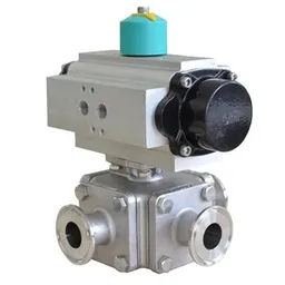 Sanitary Pneumatic Ball Control Valve, PN16, DN15-DN100