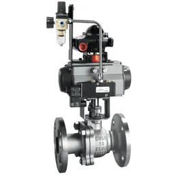 Double Acting Pneumatic Ball Control Valve, DN50, PN16, CF8