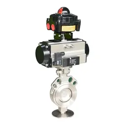 Pneumatic Butterfly Control Valve, ASTM A351 CF8, 2-40 IN