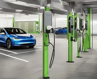 7.3kW AC EV Charger Station, 32A, 220V, 5M Cable, OCPP1.6