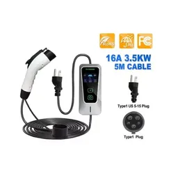 CCS2 AC EV Charger, 16A, IP54, 220V, Plug & Play, 5M Cable