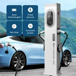 Pedestal AC EV Chargers, Dual Port, 22kW/44kW, 32A, OCPP1.6