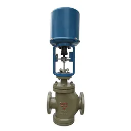 ASTM A216 WCB Control Valve, Double Seat, Electric, DN80, RF
